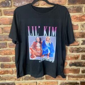 Blush Mark Lil' Kim Hardcore Short Sleeve Graphic T-Shirt Women's Size Large